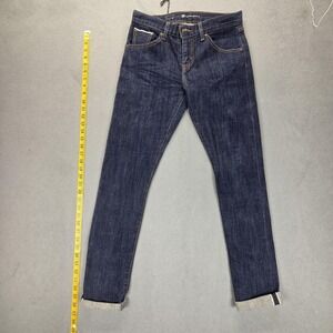 Levis‎ Jeans Womens Blue Selvedge Boyfriend Skinny Dark Wash Stretch Fits 28x30